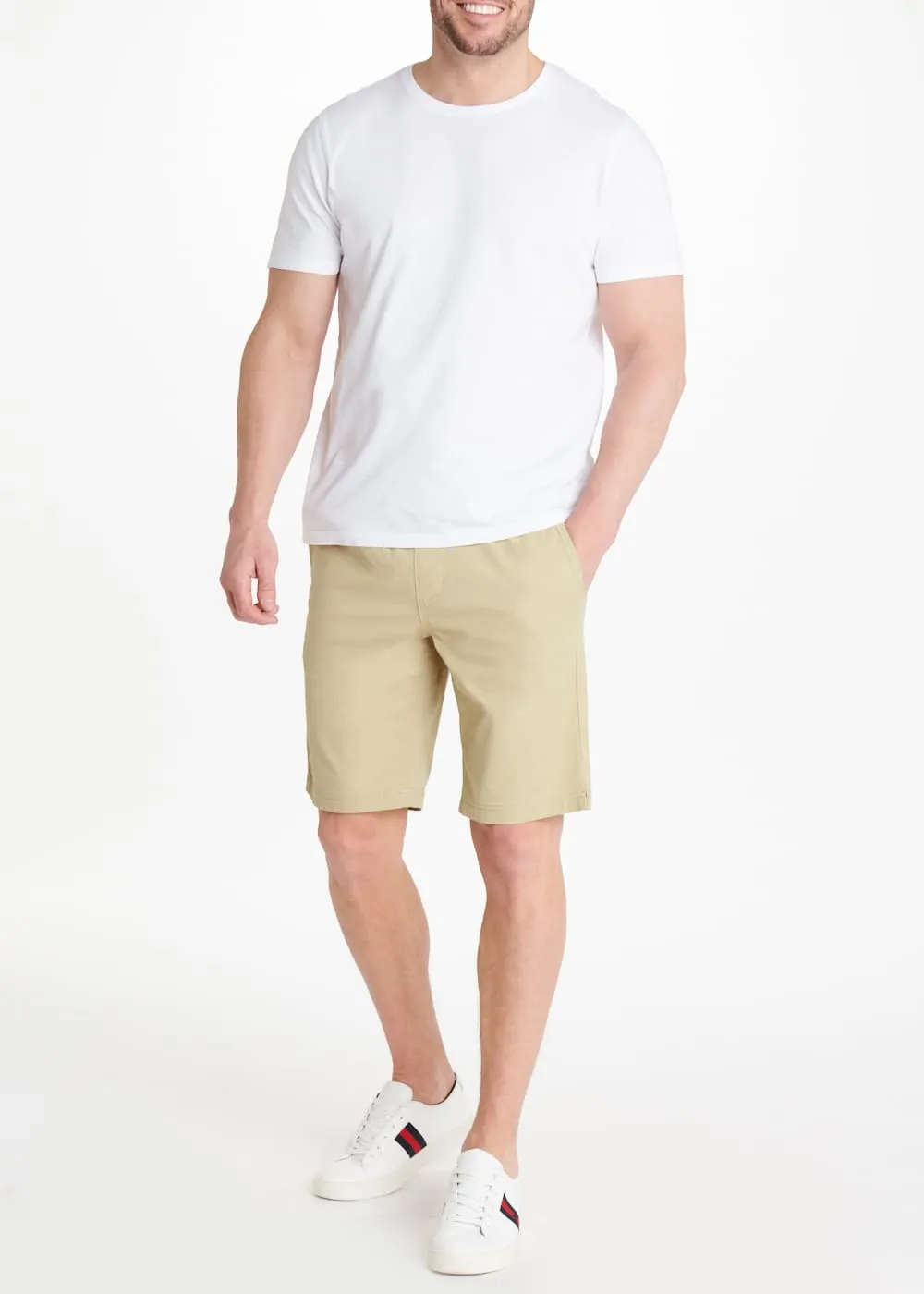 Stone Drawcord Chino Shorts