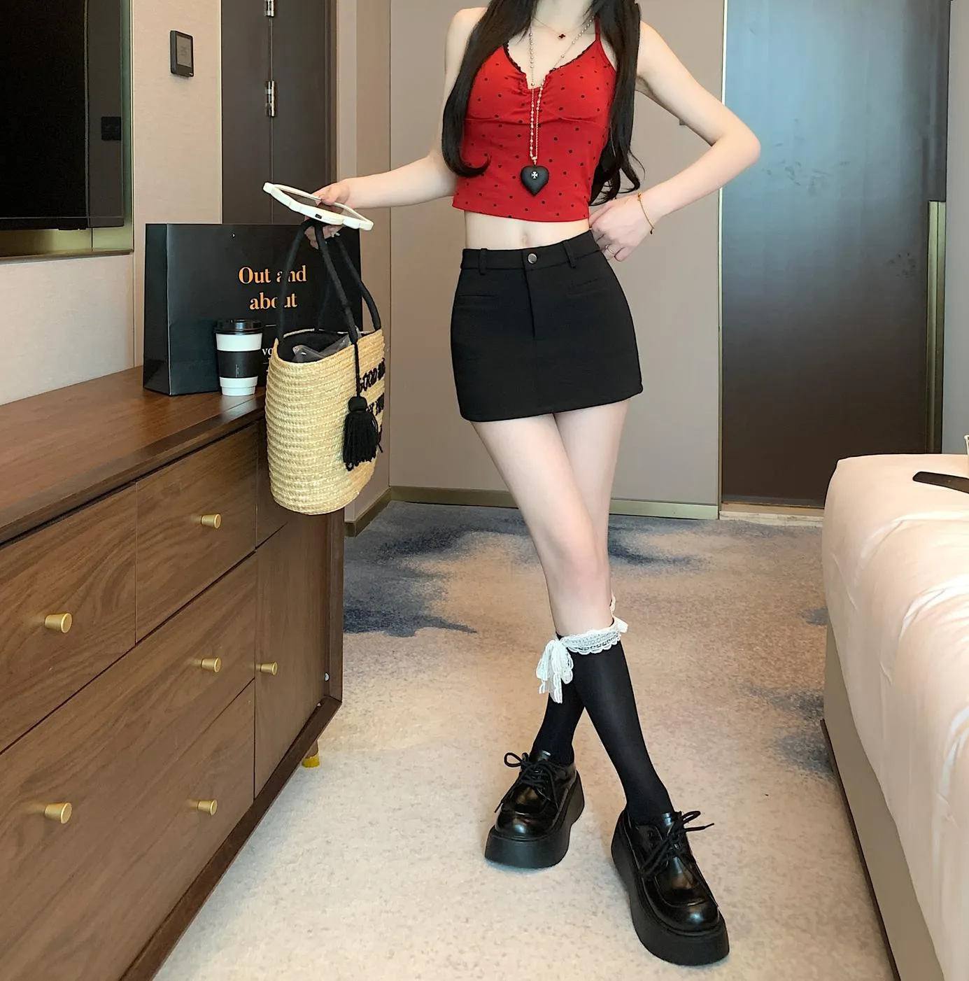 Stylish Bodycon Chino Shorts with a High Waisted Design