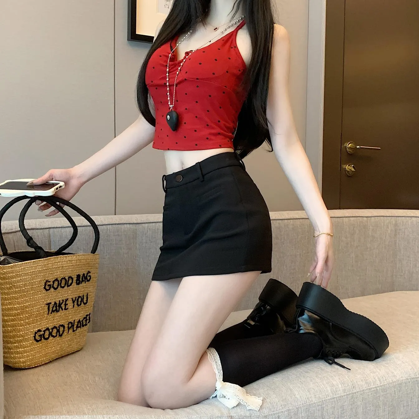 Stylish Bodycon Chino Shorts with a High Waisted Design