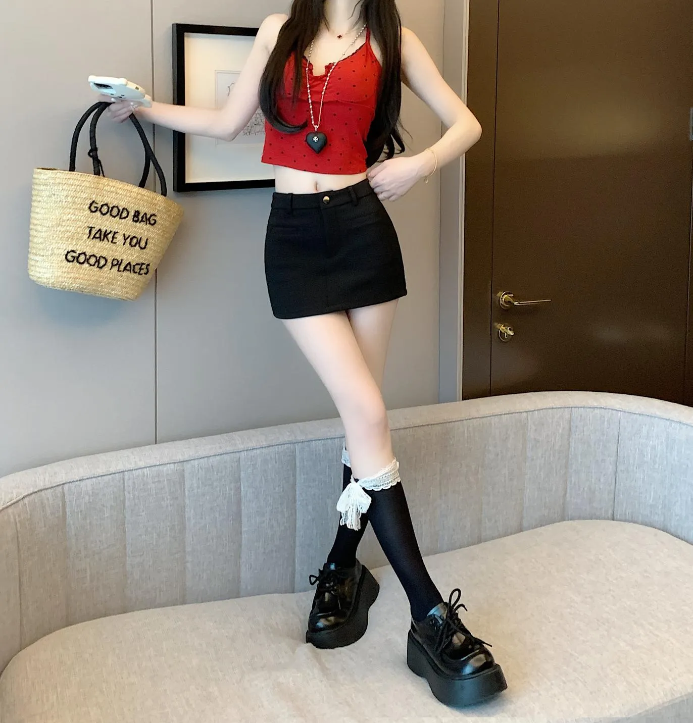 Stylish Bodycon Chino Shorts with a High Waisted Design