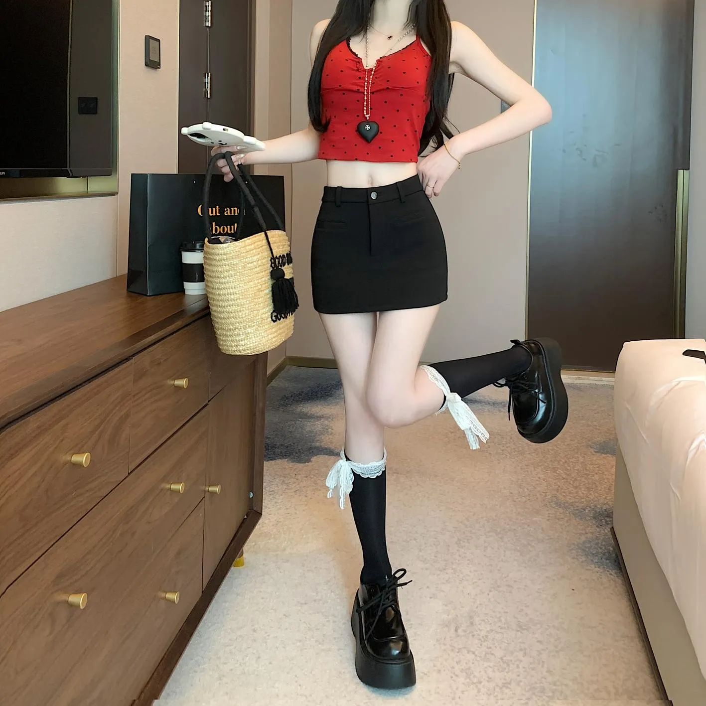 Stylish Bodycon Chino Shorts with a High Waisted Design