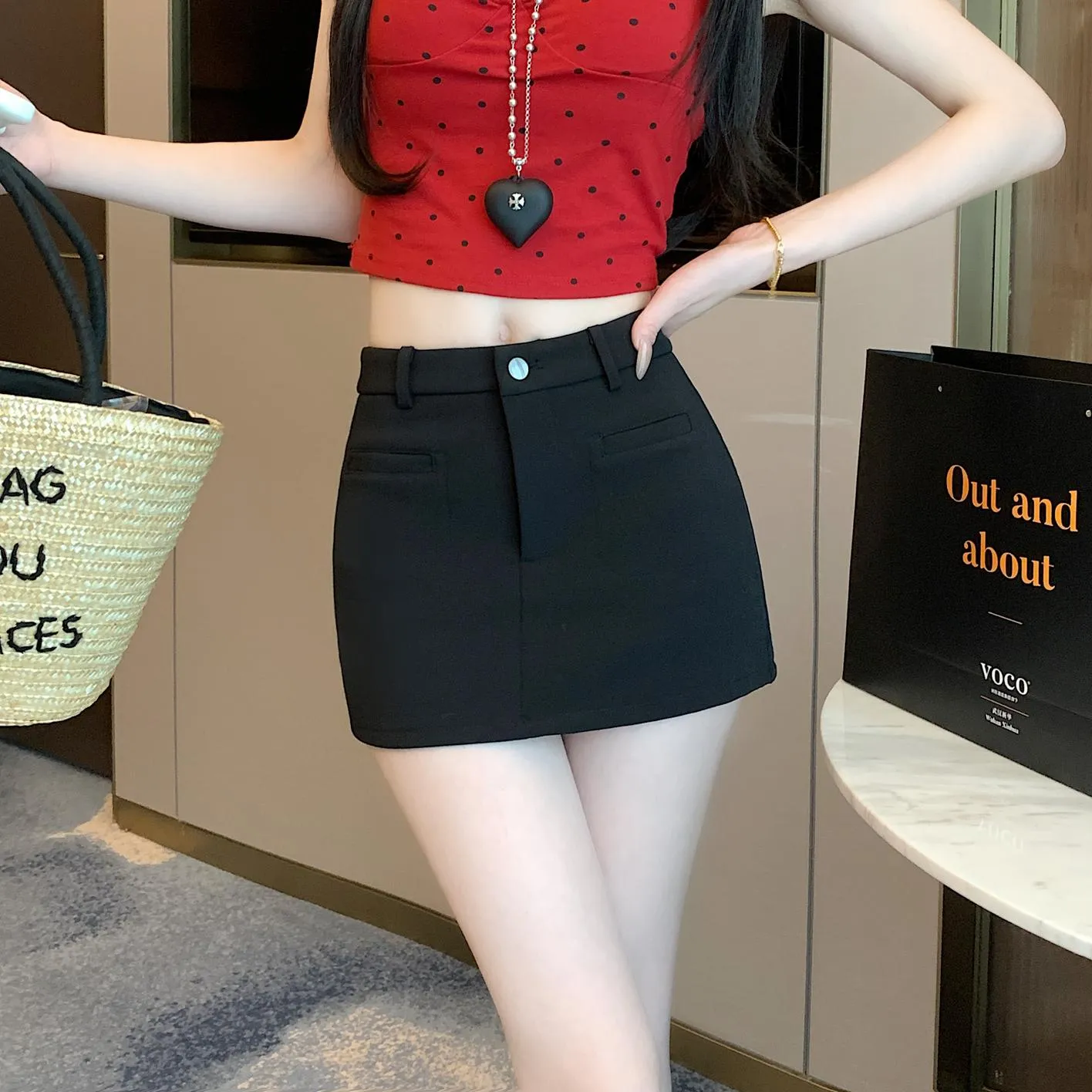 Stylish Bodycon Chino Shorts with a High Waisted Design