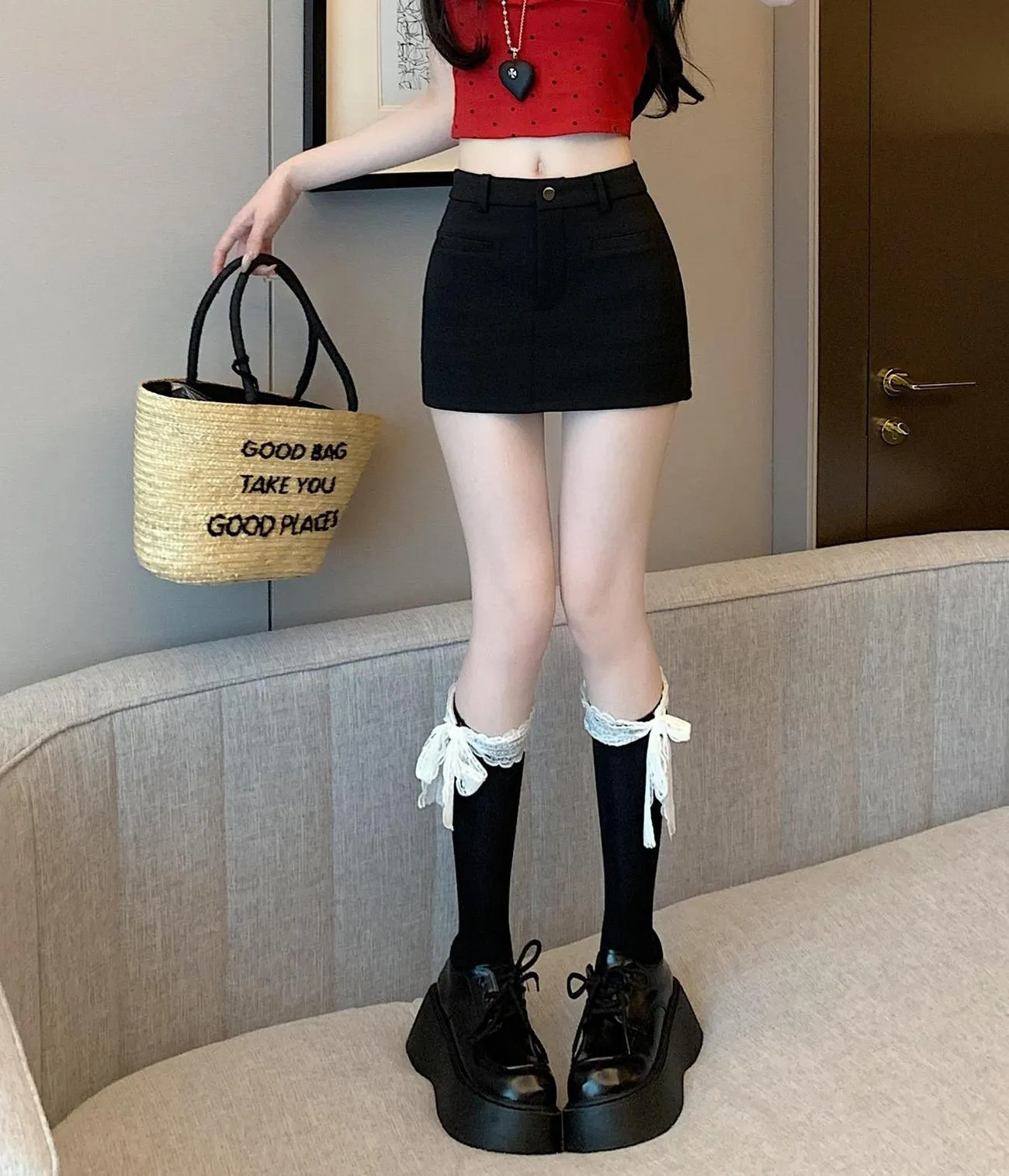 Stylish Bodycon Chino Shorts with a High Waisted Design