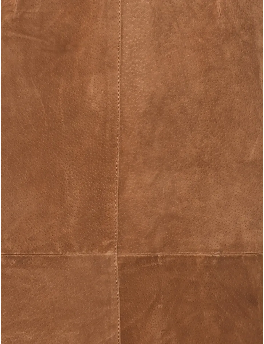 Suede Pencil Skirt - M