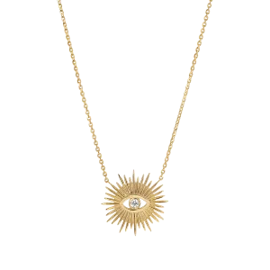 Sunburst Evil Eye Necklace