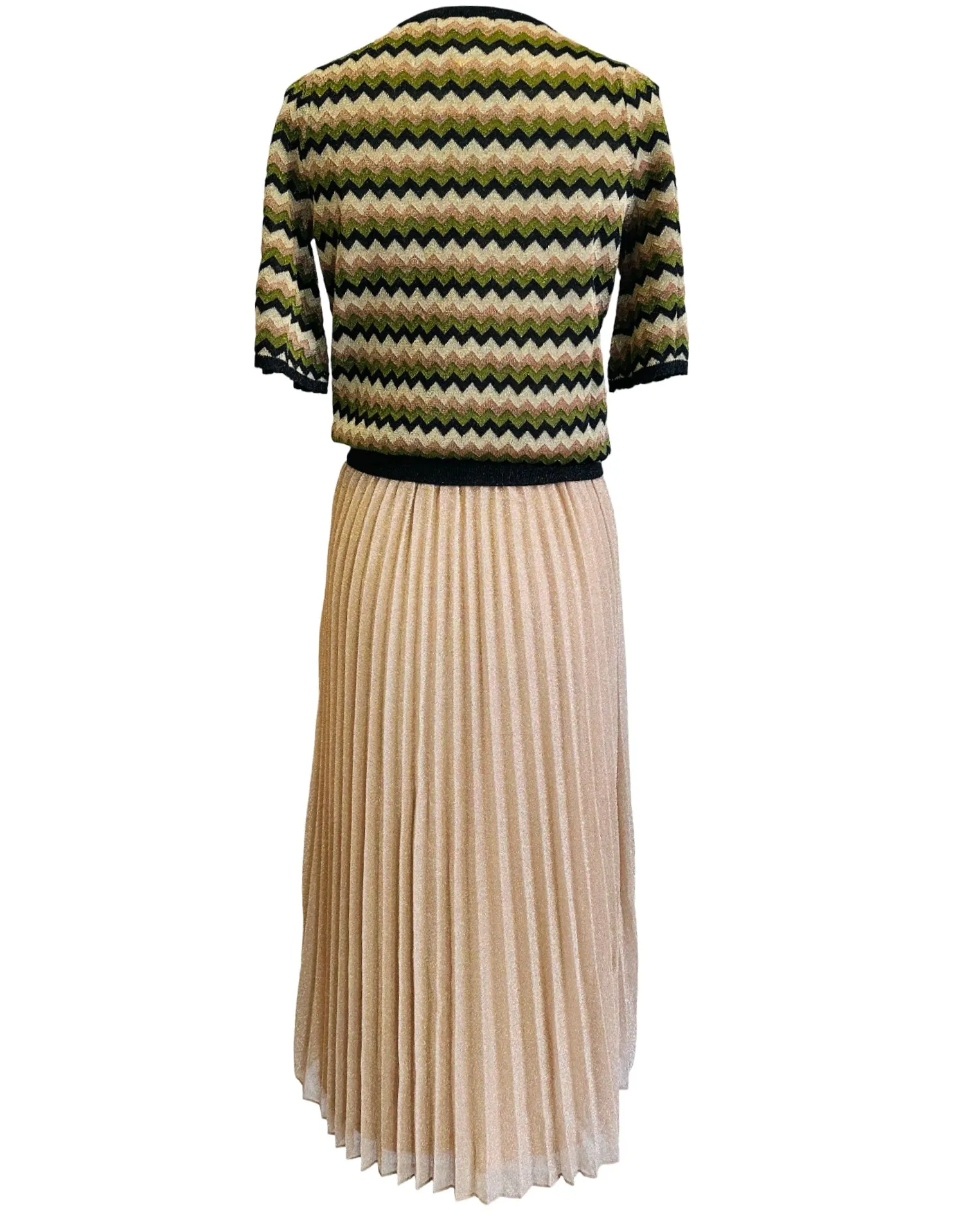 SUPERSONIC SKIRT subtle metallic buff