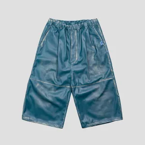 SYNTHETIC LEATHER SHORTS
