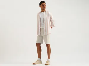 Textured Slim Fit Chino Shorts