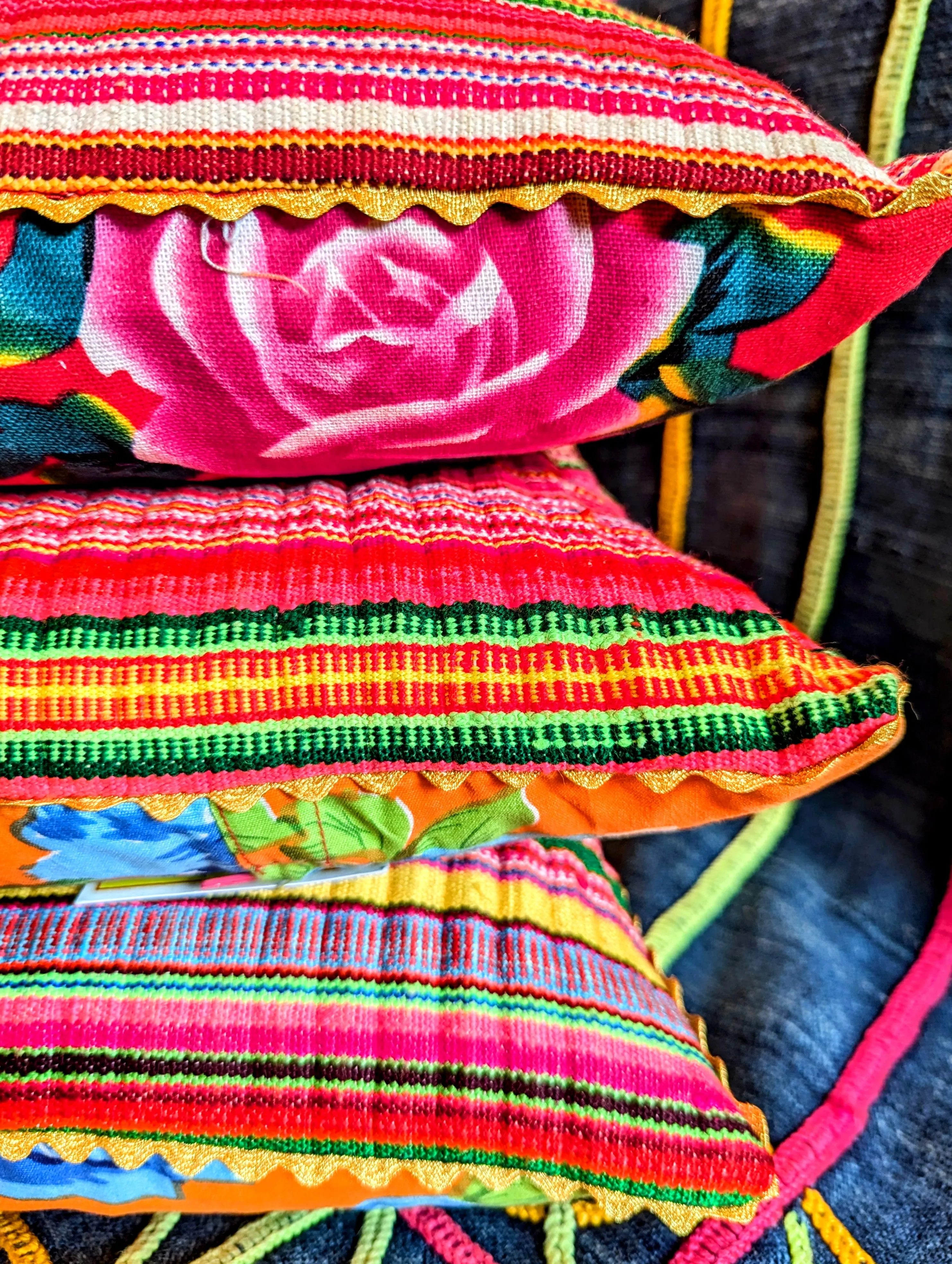 Tribal textile stripes
