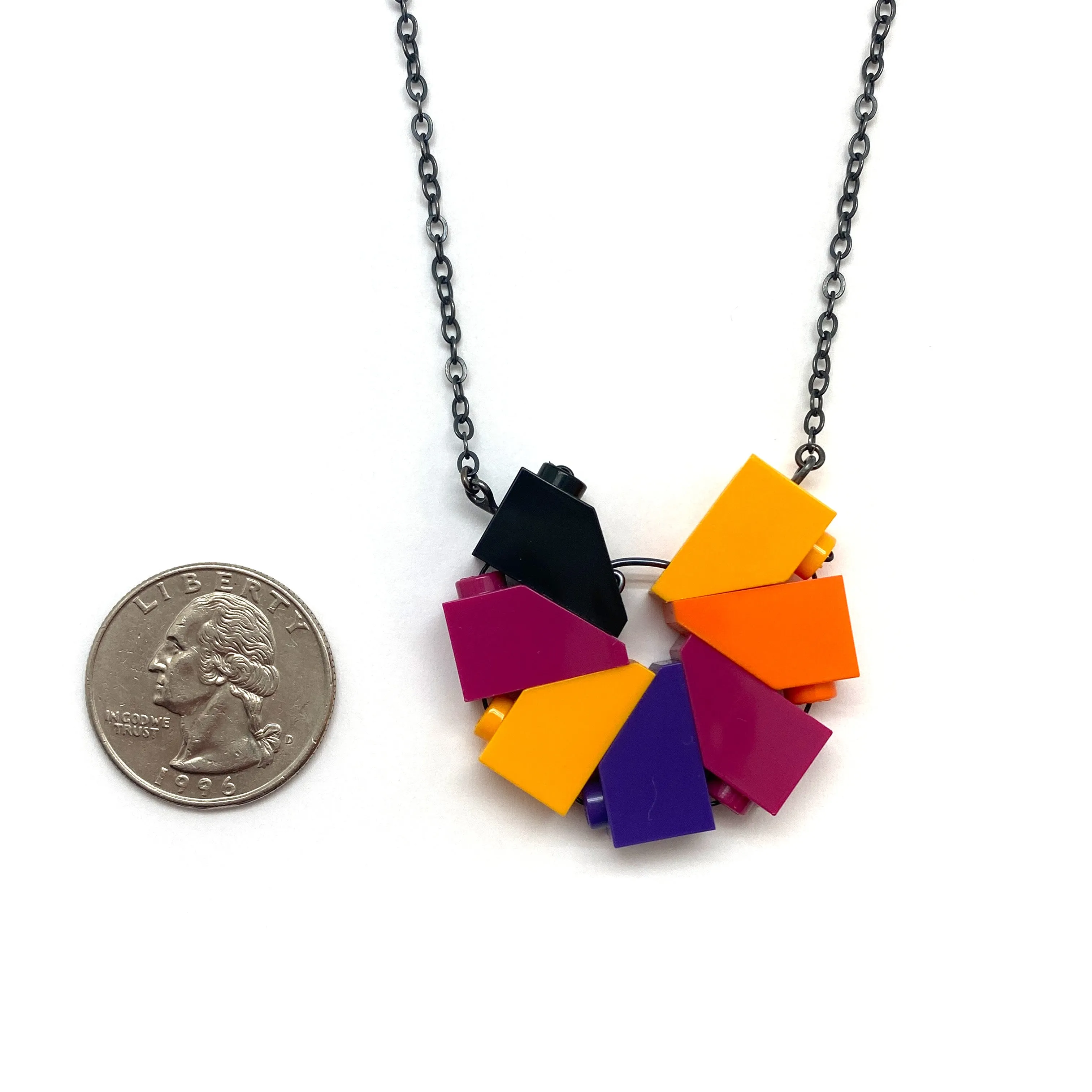 Tropic Nights Mini Pinwheel Necklace