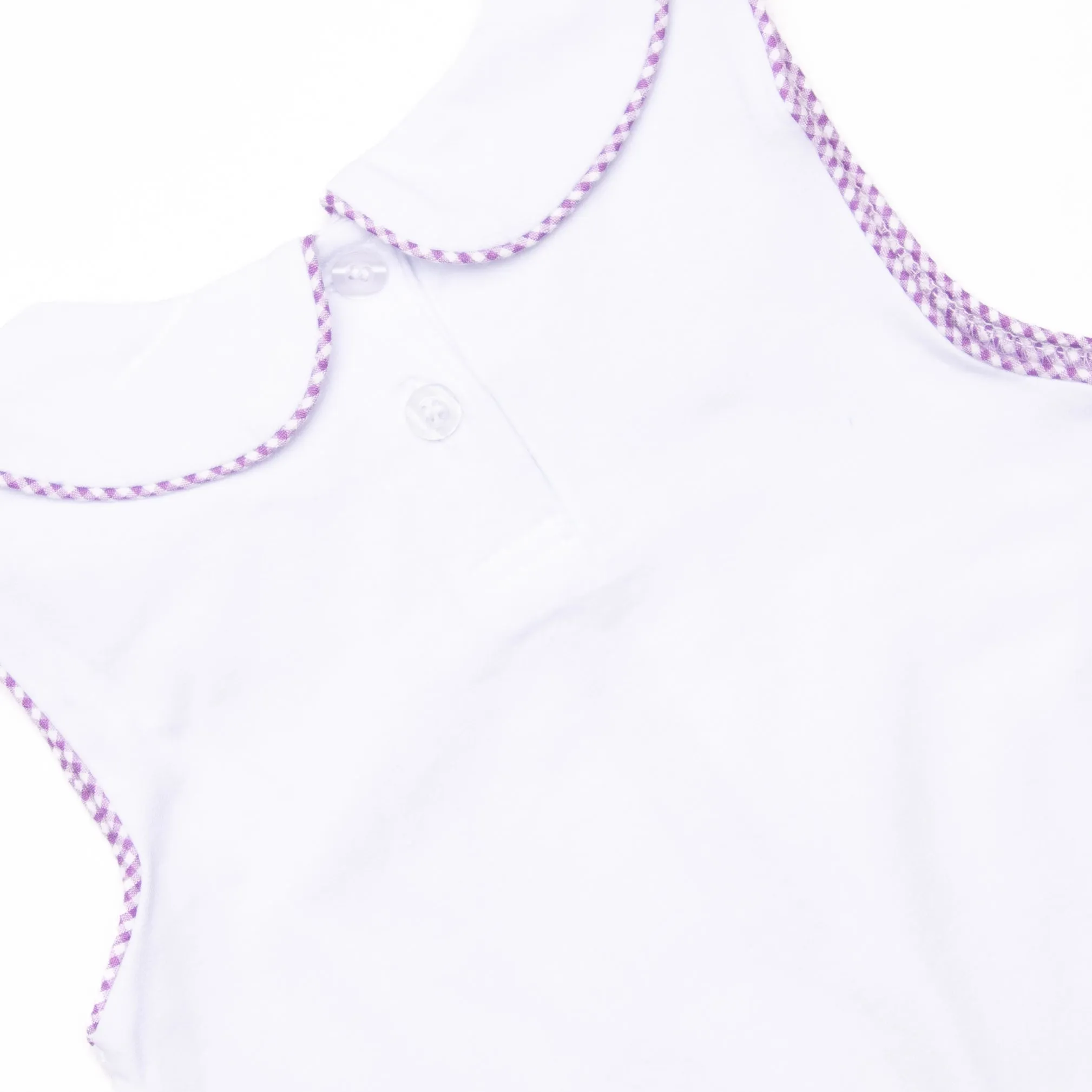 Tulip Tiers Embroidered Ruffle Short Set, Purple
