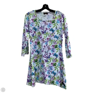 Tunic 3/4 Sleeve By Clothes Mentor In White, Size: S