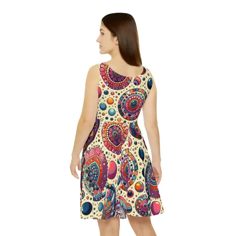 Turn Heads in a Dots Pattern Skater Dress