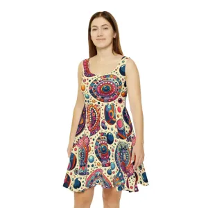 Turn Heads in a Dots Pattern Skater Dress