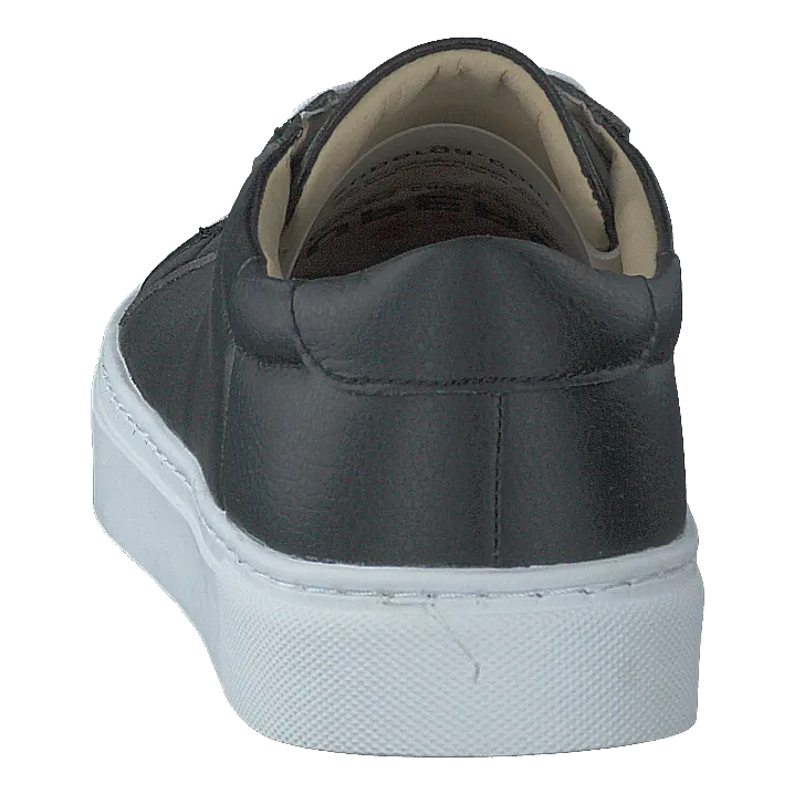 Vegan Retro Court Trainer Black