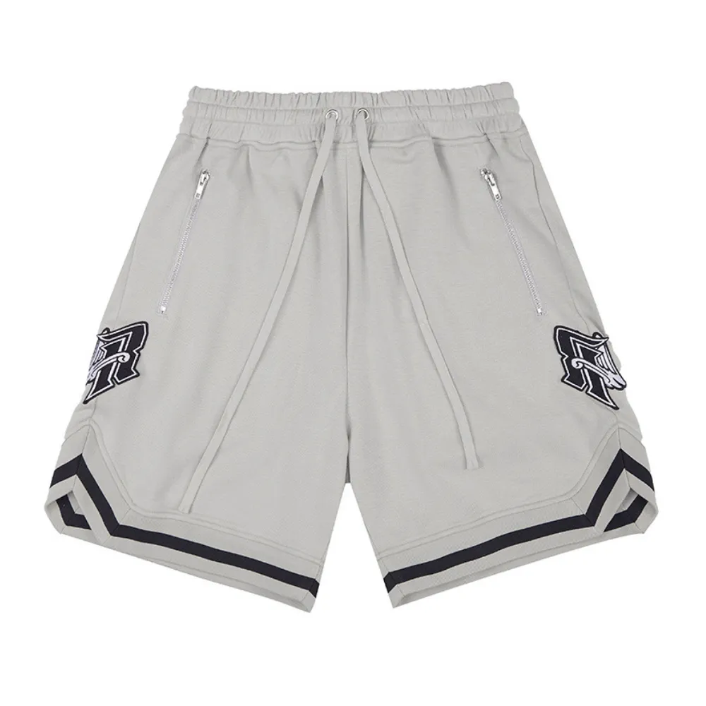 Vintage Embroidered Cotton Shorts