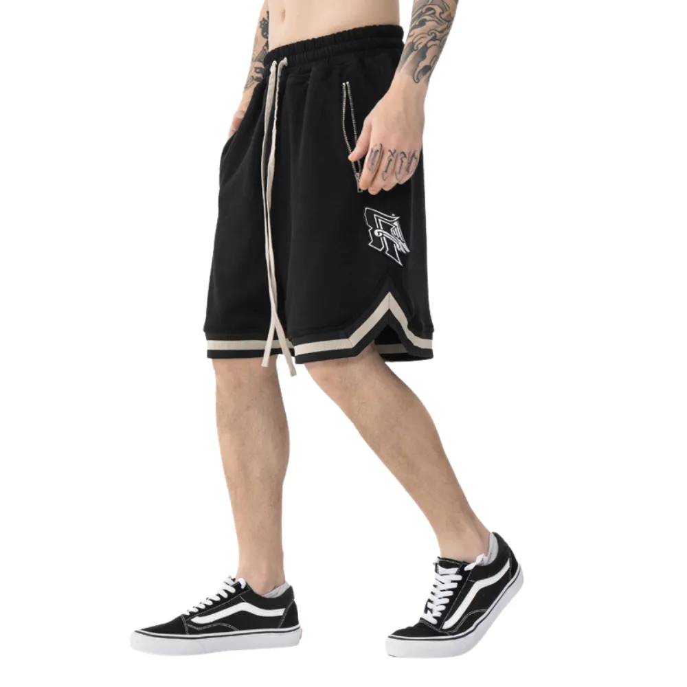 Vintage Embroidered Cotton Shorts