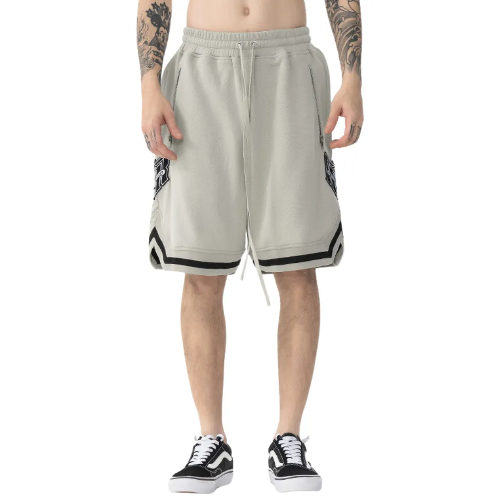 Vintage Embroidered Cotton Shorts