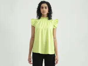 Viscose Solid Round Neck Women Tops