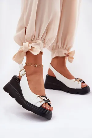 Women natural leather sandals