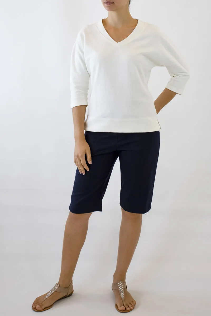 Women's Cotton Blend Shorts with Side Pockets Bedarra B-02