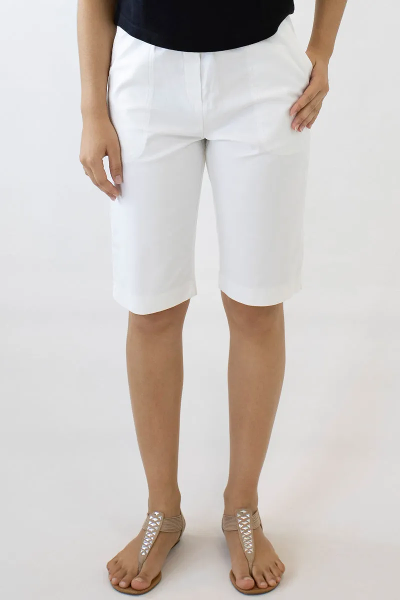 Women's Cotton Blend Shorts with Side Pockets Bedarra B-02