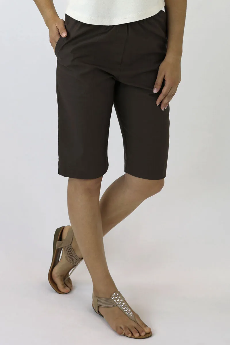 Women's Cotton Blend Shorts with Side Pockets Bedarra B-02