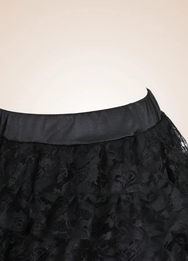 Women's Layered Floral Skirt