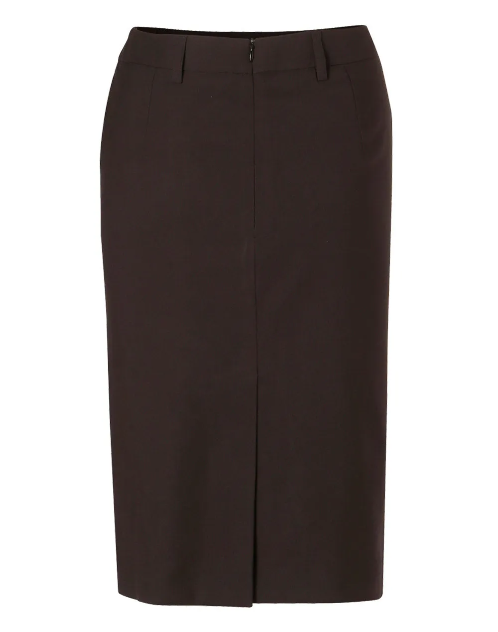 Women's Mid Length Lined Pencil Skirt In Poly/Viscose Stretch
