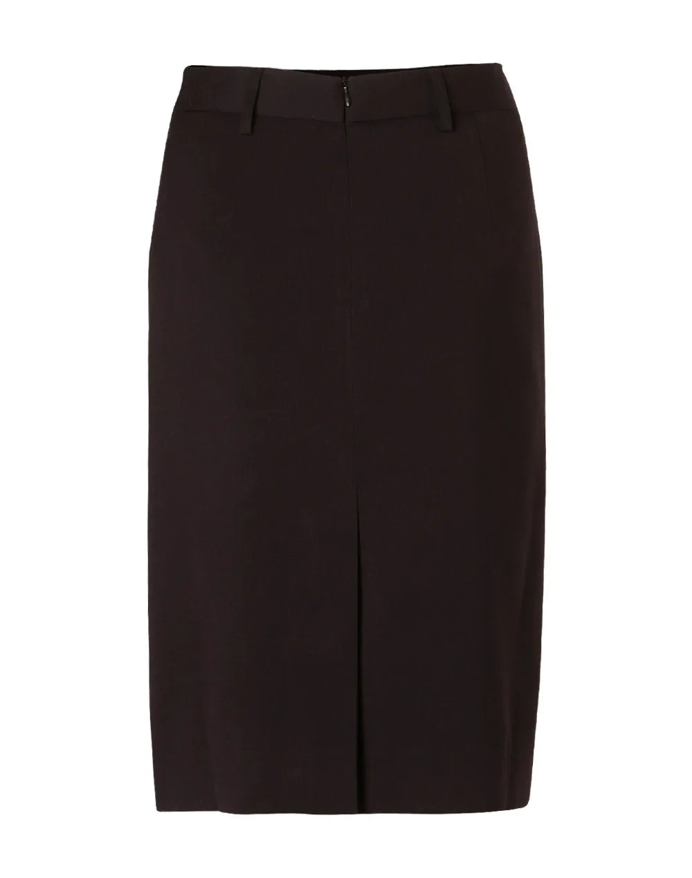 Women's Mid Length Lined Pencil Skirt In Poly/Viscose Stretch
