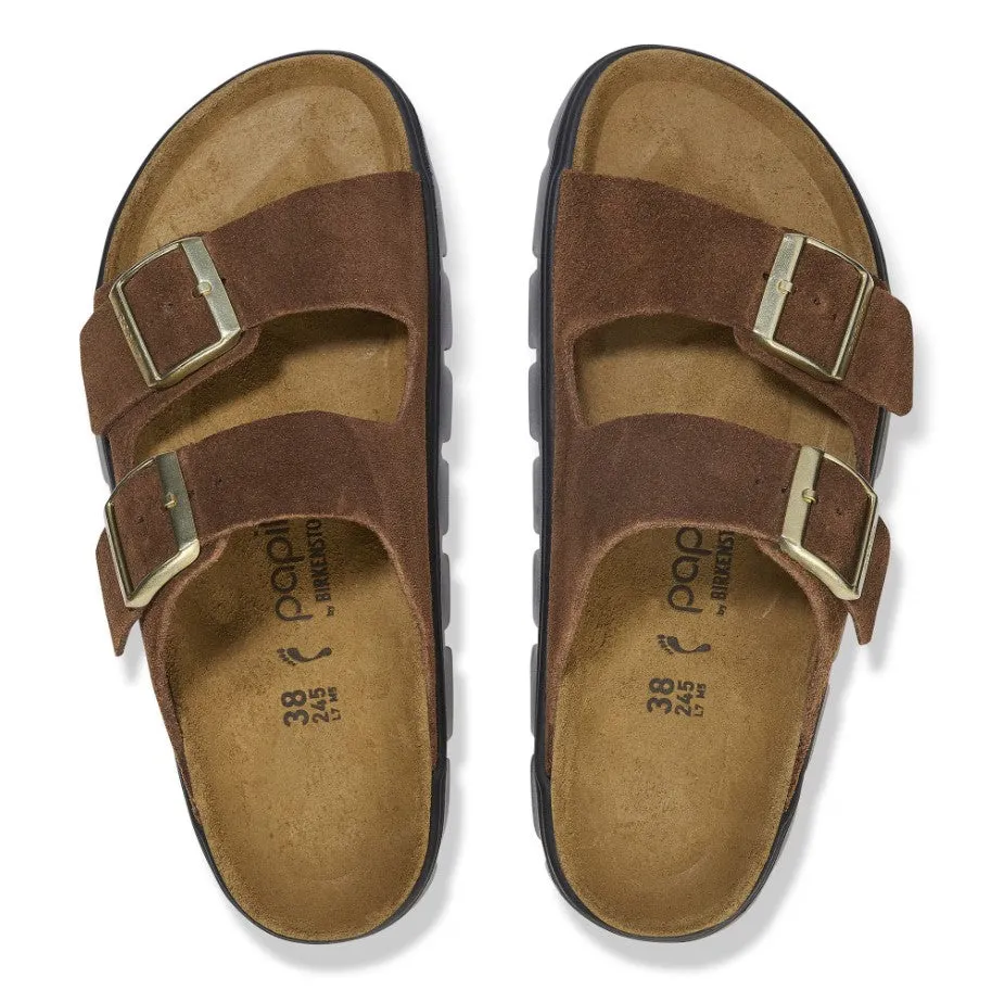 Women's Papillio Arizona Chunky Suede Leather 1028389 Color: Dark Tea/ Black