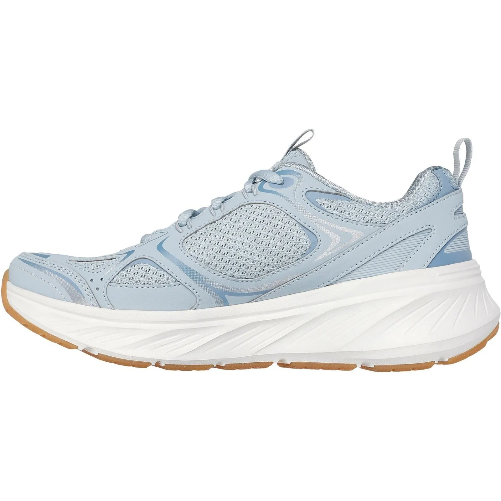Women's Relaxed Fit Skechers 150475 Edgeride Silver Eclipse Sneakers