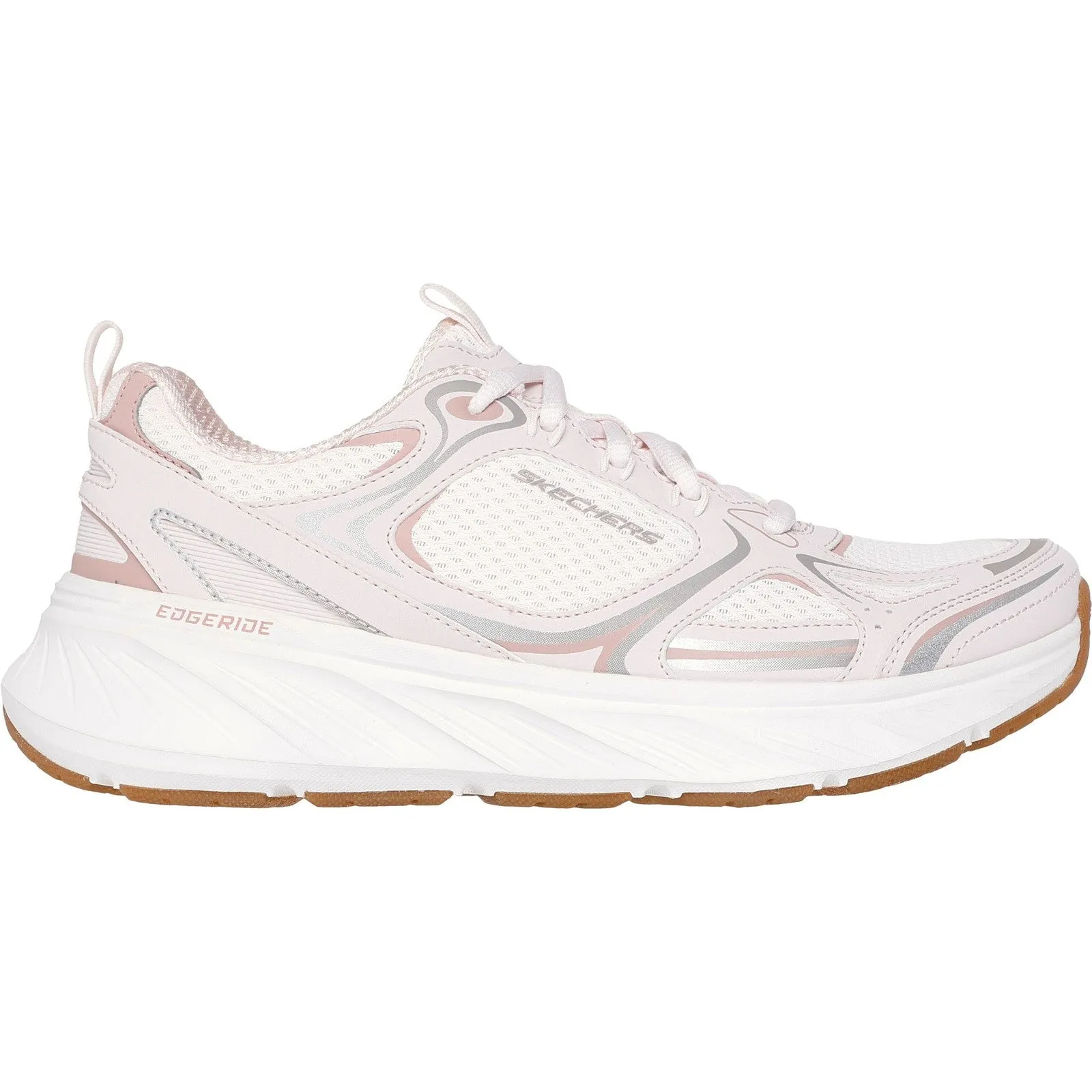Women's Relaxed Fit Skechers 150475 Edgeride Silver Eclipse Sneakers