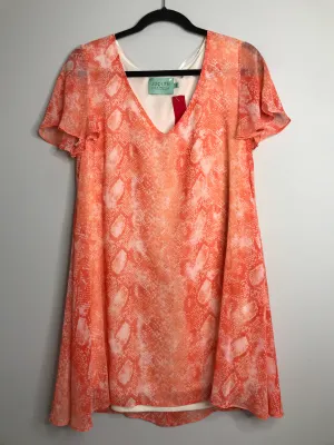 Womens Size Sm Misses Orange Judith March Dress