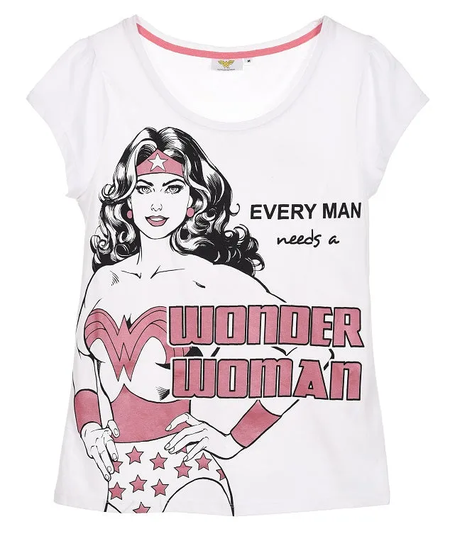 Women's - Wonder Woman pyjama set t-shirt and shorts