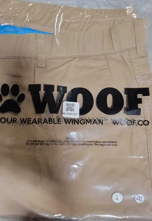 WOOF Commando-Safe Mesh-Lined Men's Short Chino Shorts - 4 inch - Classics,3xl