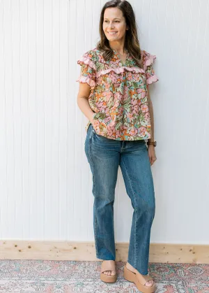 XZ Fancy and Fun Floral Top