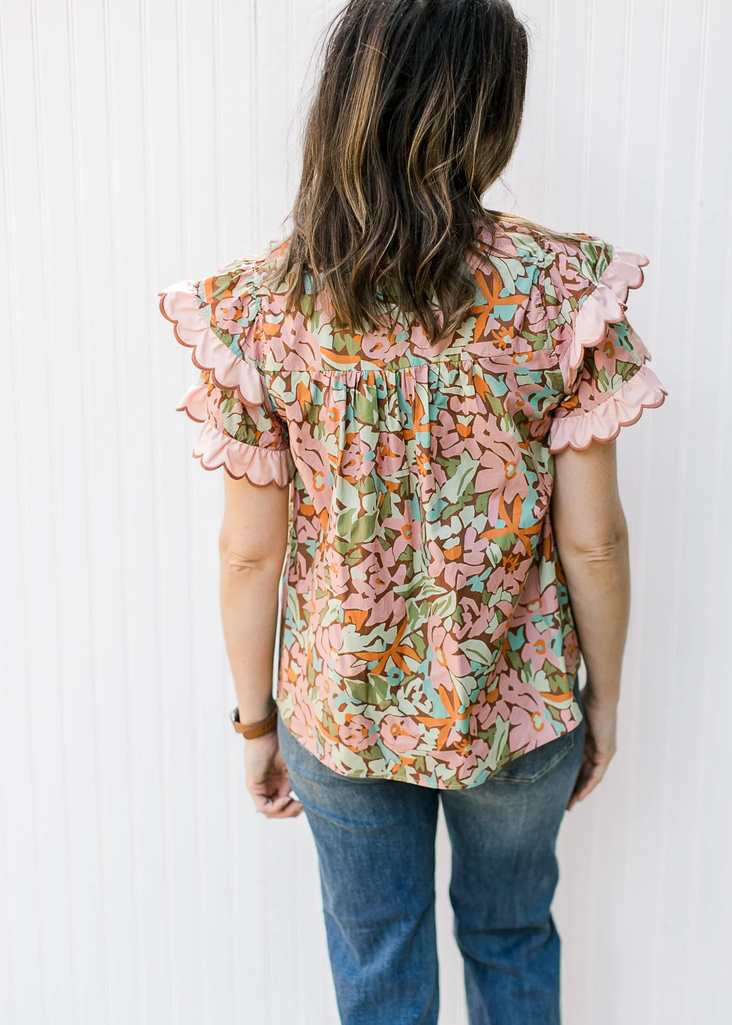 XZ Fancy and Fun Floral Top