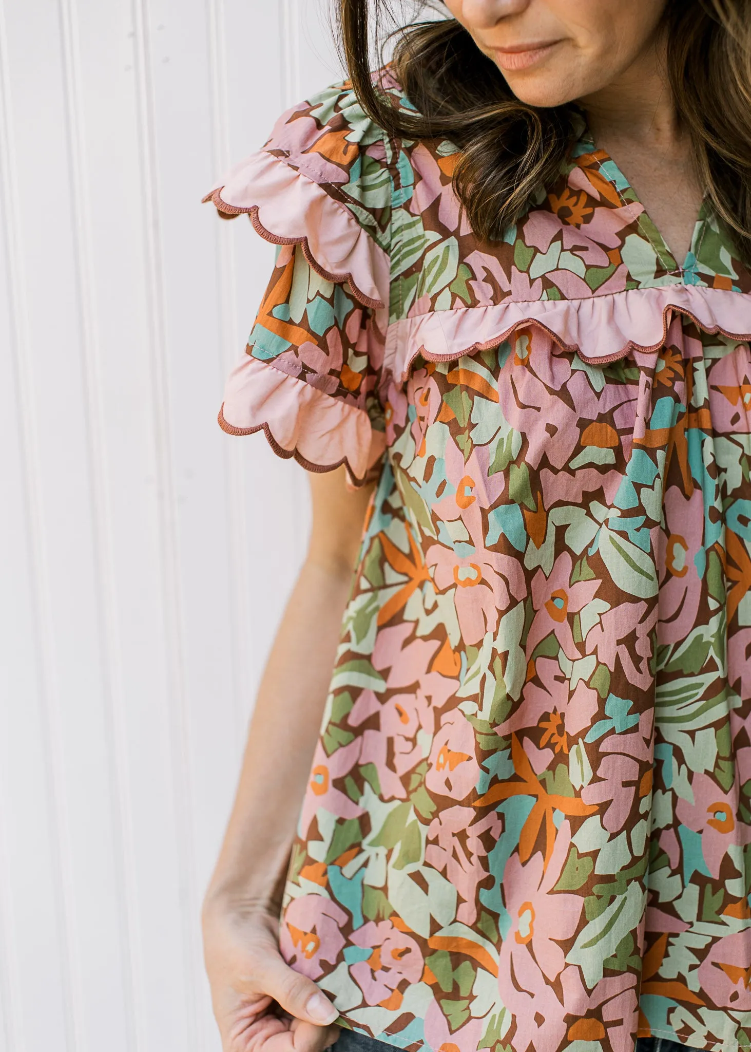 XZ Fancy and Fun Floral Top